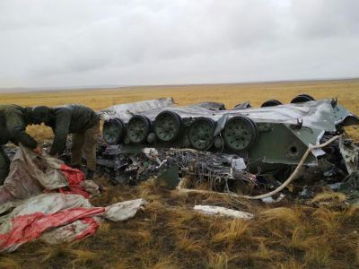 Разбитая десантная машина ВДВ. Фото: "ВКонтакте"