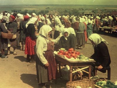Рынок в Красногорске (Мордовия), 1952 г. Фото: Георгий Скворцов | kc13.ru | Life
