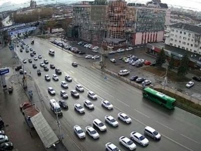 Таксисты совершили протестный пробег. Фото: Марина Садчикова, Каспаров.Ru.