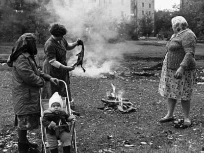 Опала куриной тушки, 1980-е. Фото: В.Воробьев, В.Соколаев, maxim-nm.livejournal.com