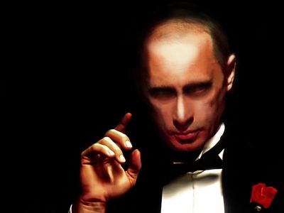 Путин - Корлеоне. Коллаж: pikabu.ru