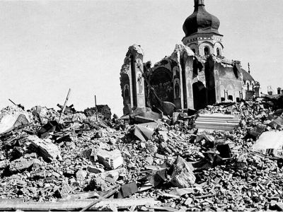 Киев после бомбежки