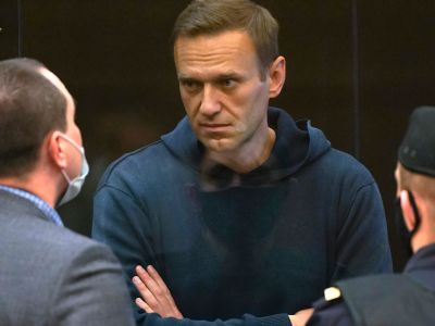 Алексей Навальный в суде. Фото: AP