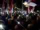 Протестующие в Белграде, 24.12.23. Фото: t.me/bazabazon